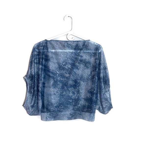 Alberto Makali Tops - Alberto Makali Sheer Blue Crop Top Size Small